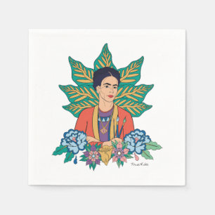 Frida Kahlo Kleurrijke Floral Graphic Servet