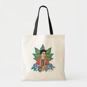 Frida Kahlo Kleurrijke Floral Graphic Tote Bag