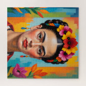 Frida Kahlo Kunstenaar Legpuzzel (Horizontaal)