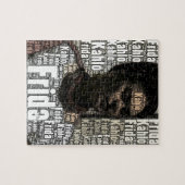 Frida Kahlo Lettering Portrait Legpuzzel (Horizontaal)