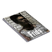 Frida Kahlo Lettering Portrait Notitieboek (Rechterzijde)