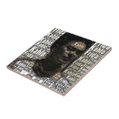 Frida Kahlo Lettering Portrait Tegeltje (Zijkant)