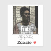 Frida Kahlo Lettering Portret 2 Sticker (Vel)