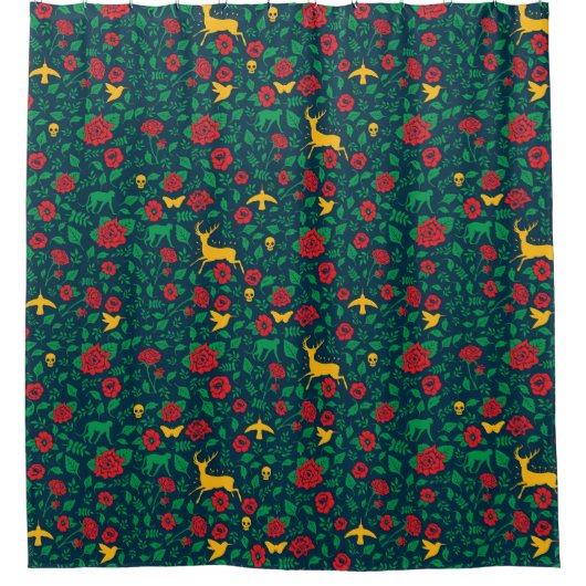 Frida Kahlo | Levenssymbolen Douchegordijn (Voorkant)