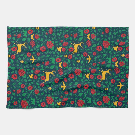 Frida Kahlo | Levenssymbolen Theedoek (Horizontaal)