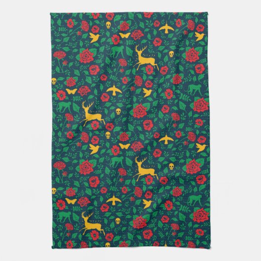 Frida Kahlo | Levenssymbolen Theedoek (Verticaal)