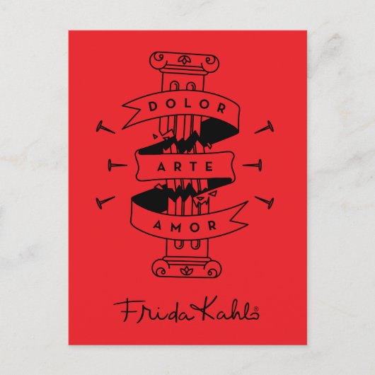 Frida Kahlo | Liefde van de Kunst van de Pijn Briefkaart (Voorkant)