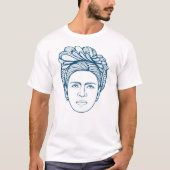 Frida Kahlo Line Art T-shirt (Voorkant)