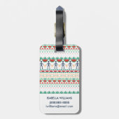 Frida Kahlo | Mexicaans grafisch Bagagelabel (Achterkant verticaal)