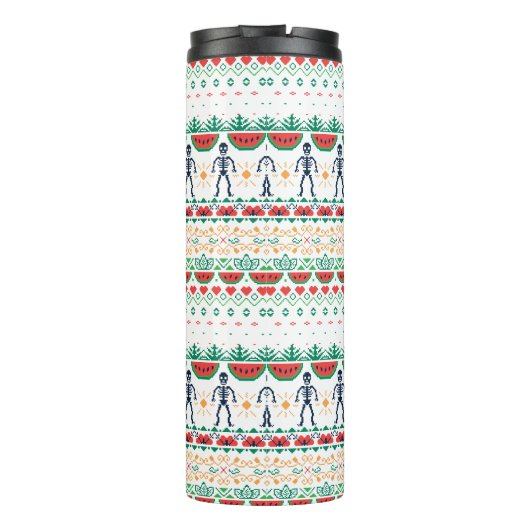 Frida Kahlo | Mexicaans grafisch Thermosbeker (Achterkant)