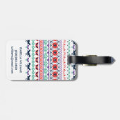 Frida Kahlo | Mexicaans patroon Bagagelabel (Achterkant horizontaal)