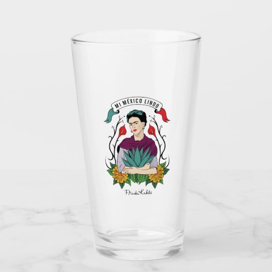 Frida Kahlo | Mi Mexico Lindo Glas (Voorkant)