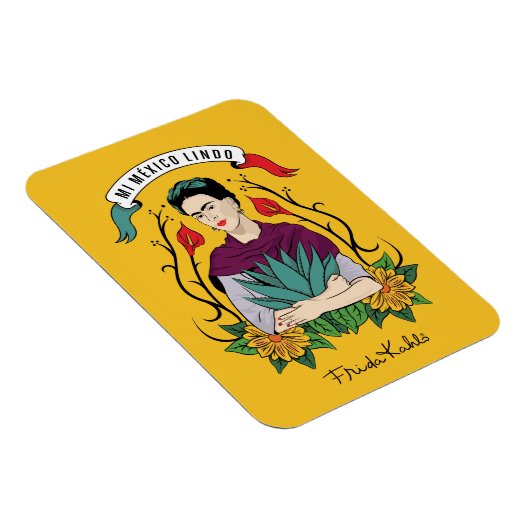 Frida Kahlo | Mi Mexico Lindo Magneet (Rechterzijde)