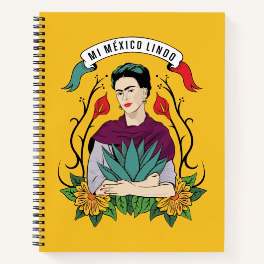 Frida Kahlo | Mi Mexico Lindo Notitieboek (Voorkant)