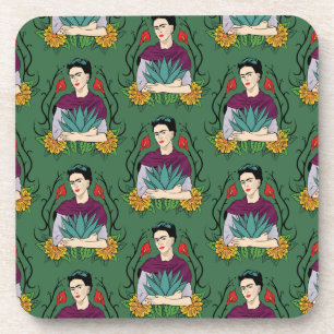Frida Kahlo   Mi Mexico Lindo Pattern Bier Onderzetter