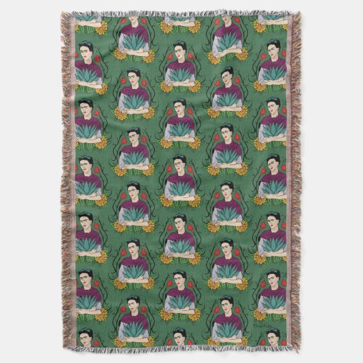 Frida Kahlo | Mi Mexico Lindo Pattern Deken (Voorkant Verticaal)