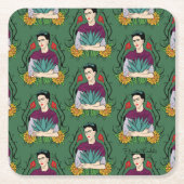 Frida Kahlo | Mi Mexico Lindo Pattern Kartonnen Onderzetters (Voorkant)