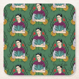 Frida Kahlo   Mi Mexico Lindo Pattern Kartonnen Onderzetters