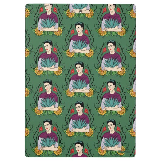 Frida Kahlo | Mi Mexico Lindo Pattern Klembord (Achterkant)