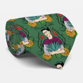 Frida Kahlo | Mi Mexico Lindo Pattern Stropdas (Opgerold)
