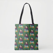 Frida Kahlo | Mi Mexico Lindo Pattern Tote Bag (Voorkant)