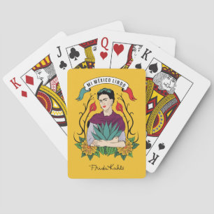 Frida Kahlo   Mi Mexico Lindo Pokerkaarten