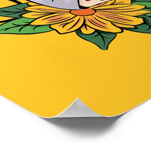 Frida Kahlo | Mi Mexico Lindo Poster (Hoek)