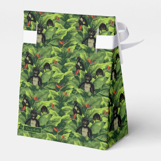 Frida Kahlo | Mis Monos Pattern Bedankdoosjes (Achterkant)