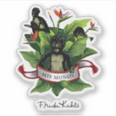 Frida Kahlo | Mis Monos Sticker (Voorkant)
