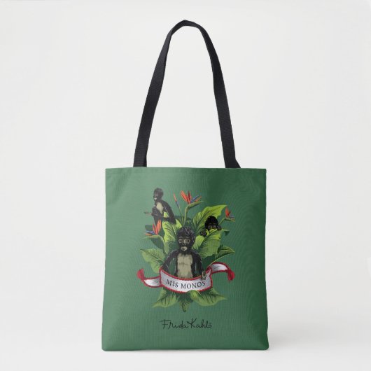Frida Kahlo | Mis Monos Tote Bag (Voorkant)