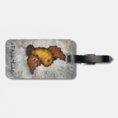 Frida Kahlo Monet Style Bird Painting Bagagelabel (Achterkant horizontaal)