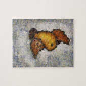 Frida Kahlo Monet Style Bird Painting Legpuzzel (Horizontaal)