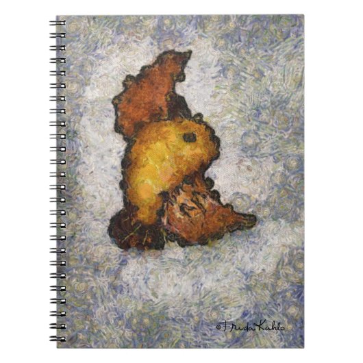 Frida Kahlo Monet Style Bird Painting Notitieboek (Voorkant)