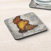 Frida Kahlo Monet Style Bird Painting Onderzetter (Linkerzijde)