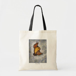 Frida Kahlo Monet Style Bird Painting Tote Bag