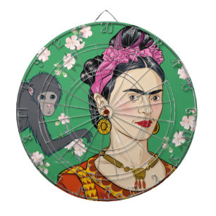 Frida Kahlo Monkey Graphic Dartbord