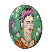Frida Kahlo Monkey Graphic Dartbord (Voorkant Rechts)