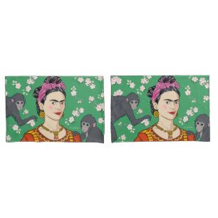 Frida Kahlo Monkey Graphic Kussensloop