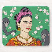 Frida Kahlo Monkey Graphic Muismat (Voorkant)