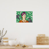 Frida Kahlo Monkey Graphic Poster (Keuken)