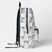 Frida Kahlo-monogram "FK"-handtekeningpatroon Bedrukte Rugzak (Links)