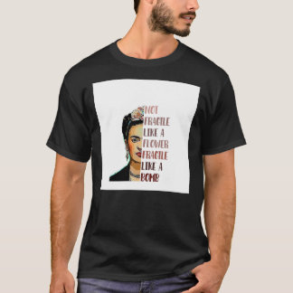 FRIDA KAHLO - Niet breekbaar als een bloem-chiffon T-shirt