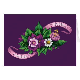 Frida Kahlo   Paarse Floral Bouquet