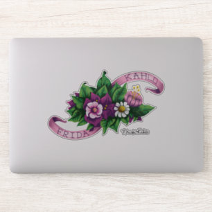 Frida Kahlo   Paarse Floral Bouquet Sticker