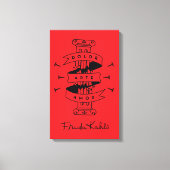 Frida Kahlo | Pain Art Love Canvas Afdruk (Voorkant)