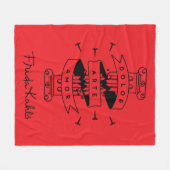 Frida Kahlo | Pain Art Love Fleece Deken (Voorkant (Horizontaal))