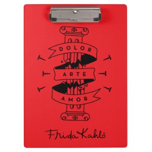 Frida Kahlo Pain Art Love Klembord