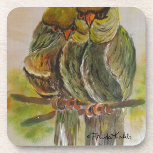 Frida Kahlo Painted Birds Bier Onderzetter