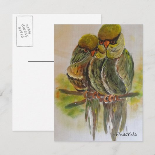 Frida Kahlo Painted Birds Briefkaart (Voorkant / Achterkant)