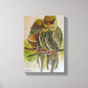 Frida Kahlo Painted Birds Canvas Afdruk